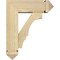 Ekena Millwork Balboa Arts and Crafts Rough Sawn Bracket w/ Offset Brace, Douglas Fir, 6"W x 16"D x 20"H BKT0604X16X20BOA03RDF - alternate 3